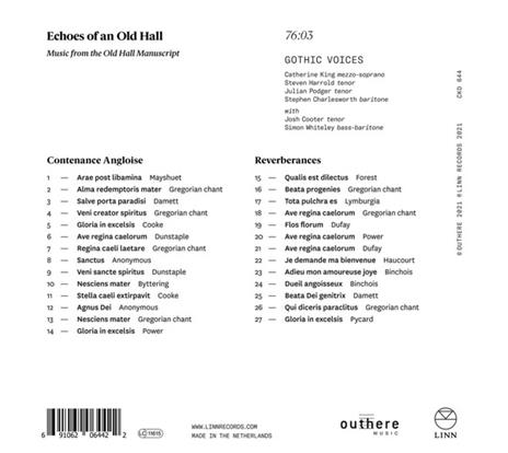 Echoes of an Old Hall - CD Audio di Gothic Voices - 2