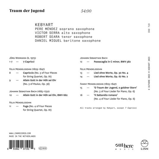 Traum Der Jugend - CD Audio di Johann Sebastian Bach - 2