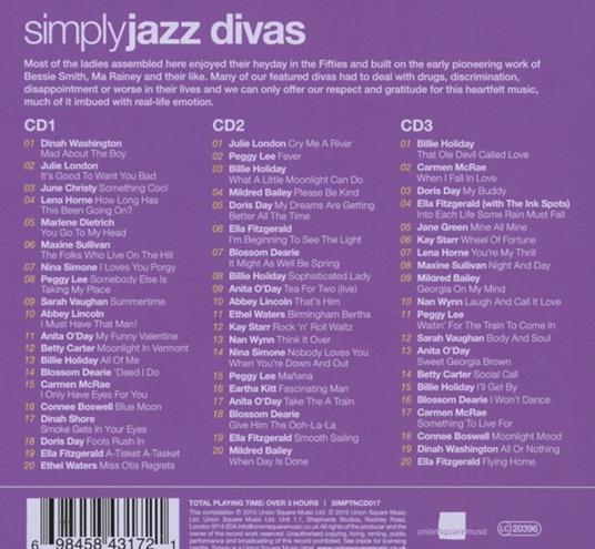 Simply Jazz Divas - CD Audio