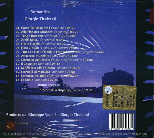Romantica - CD Audio di Giorgio Tirabassi - 2