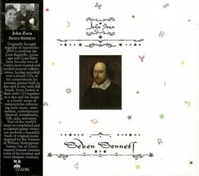 Seven Sonnets - CD Audio di John Zorn