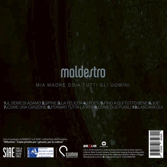 Mia madre odia tutti gli uomini - CD Audio di Maldestro - 2