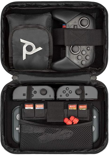 PDP Commuter: Elite Edition Custodia a tasca Nintendo Nero, Grigio - 6