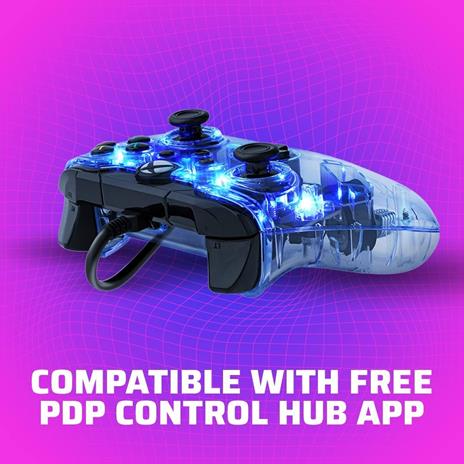 PDP Controller Luminoso Afterglow con Cavo Xbox Series X S, Multicolore - 6
