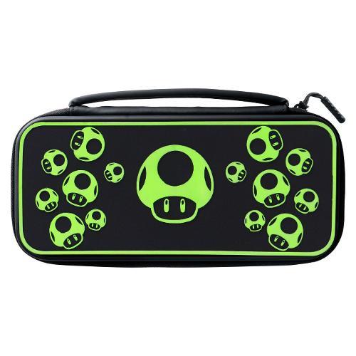 Custodia videogioco SWITCH Travel Case Plus 1 Up Glow in The Dark Black e Green 500 224 1UP