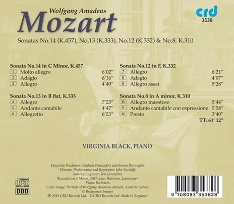 Sonate per pianoforte - CD Audio di Wolfgang Amadeus Mozart - 2