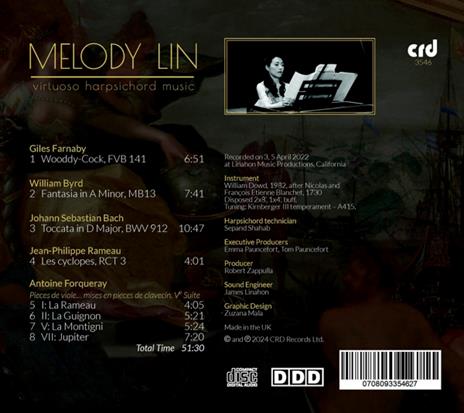 Virtuoso Harpsichord Music - CD Audio di Melody Lin - 2