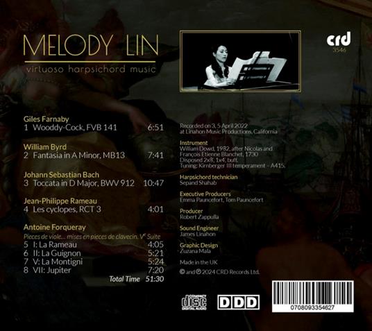 Virtuoso Harpsichord Music - CD Audio di Melody Lin - 2