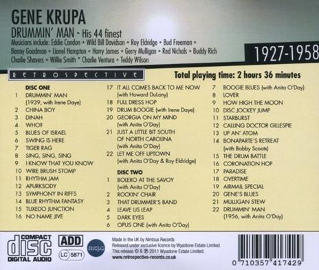 Drummin' Man - CD Audio di Gene Krupa - 2