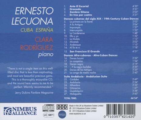 Opere per pianoforte - CD Audio di Ernesto Lecuona - 2