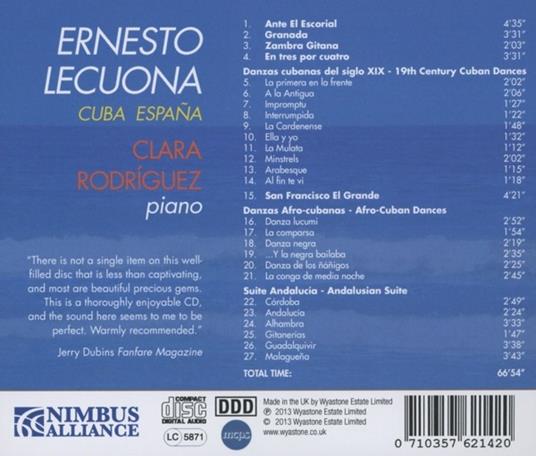 Opere per pianoforte - CD Audio di Ernesto Lecuona - 2