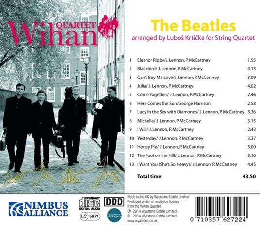 Beatles Arranged for Strings - CD Audio di Wihan Quartet - 2
