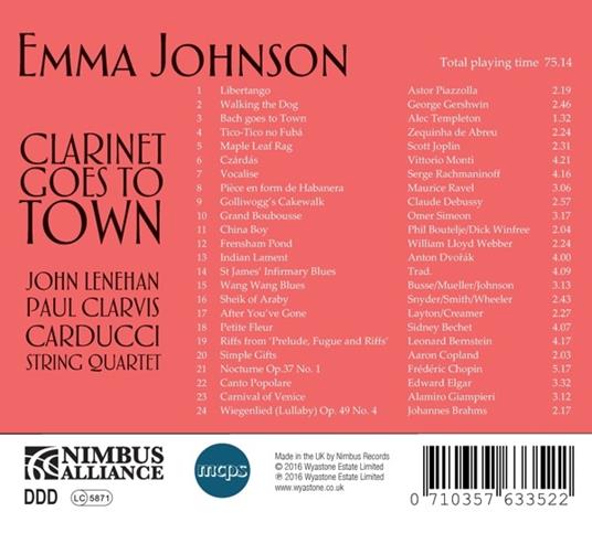 Clarinet Goes to Town - CD Audio di Emma Johnson - 2