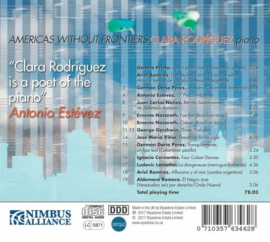 Americas Without Frontier - CD Audio di Clara Rodriguez - 2