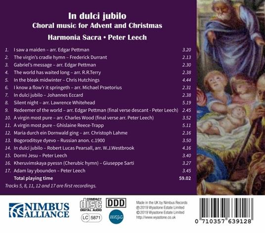 In Dulci Jubilo: Choral Music For Advent And Christmas - CD Audio - 2