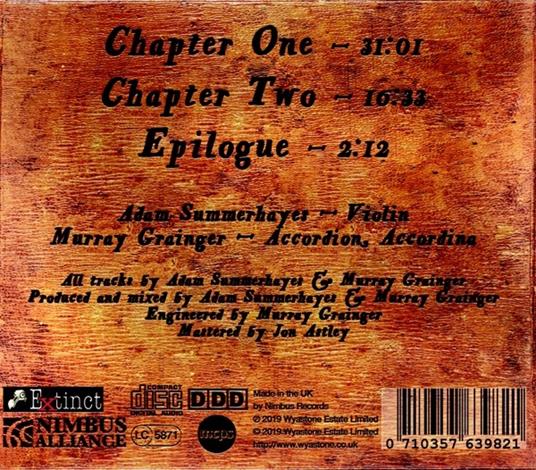 Untold - The Ciderhouse Rebellion - CD Audio di Adam Summerhayes - 2