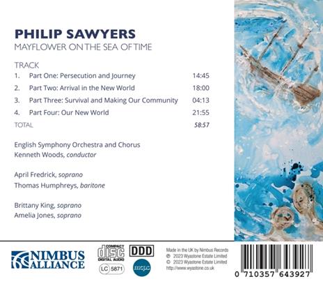 Mayflower On The Sea Of Time - CD Audio di Philip Sawyers - 2