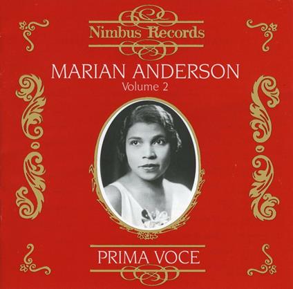 Prima voce. Marian Anderson vol.2 - CD Audio di Marian Anderson