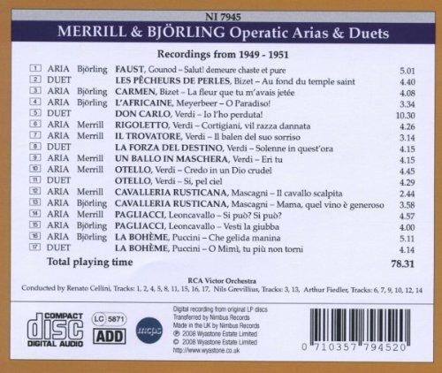 Arie d'opera e duetti - CD Audio di Jussi Björling,Robert Merrill - 2
