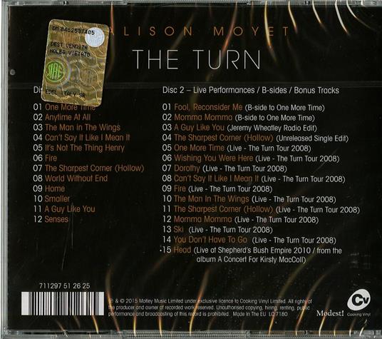 The Turn - CD Audio di Alison Moyet - 2