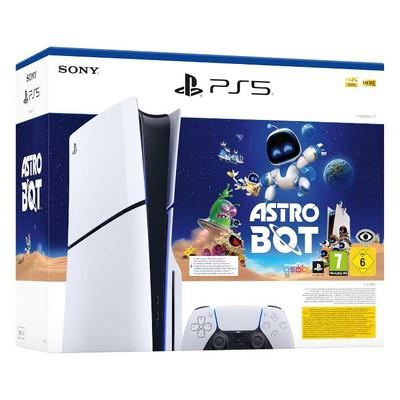 PS5 Console 1TB Standard Slim White Astro Bot Bundle ITA