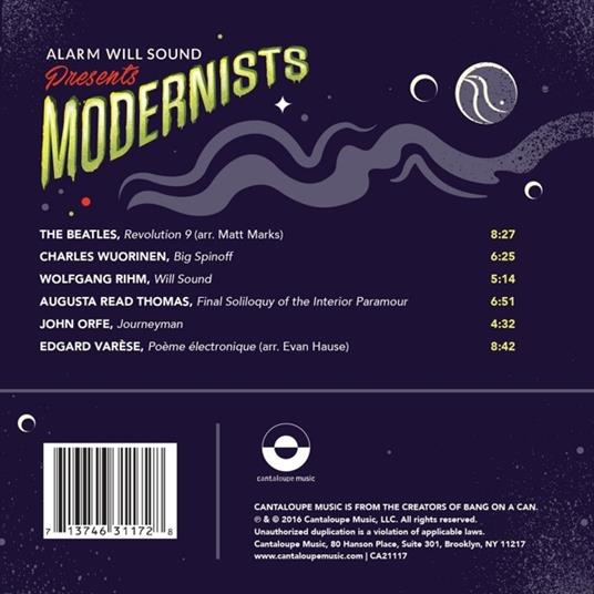 Modernists. Alarm with Sound - CD Audio di Wolfgang Rihm,Charles Wuorinen - 2