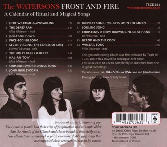 Frost & Fire - CD Audio di Watersons - 2