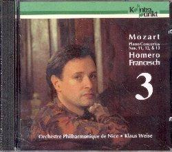 Concerti per pianoforte n.11, n.12 & n.13 - CD Audio di Wolfgang Amadeus Mozart,Orchestra Filarmonica di Nizza,Homero Francesch