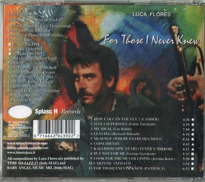 For Those I Never Knew - CD Audio di Luca Alex Flores