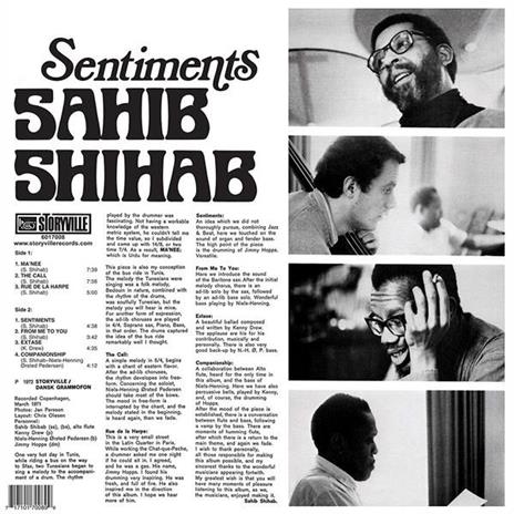 Sentiments - Vinile LP di Sahib Shihab - 2