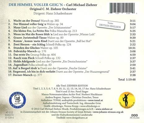 Carl Michael Ziehrer - Himmel Voller Geigen - CD Audio - 2