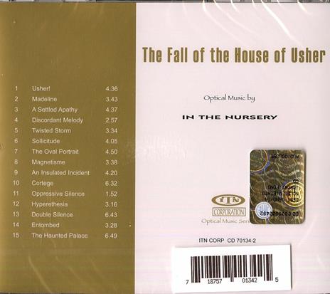 The Fall of the House of Usher - CD Audio di In the Nursery - 2