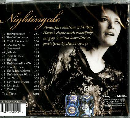 Nightingale - CD Audio di Giuditta Scorcelletti
