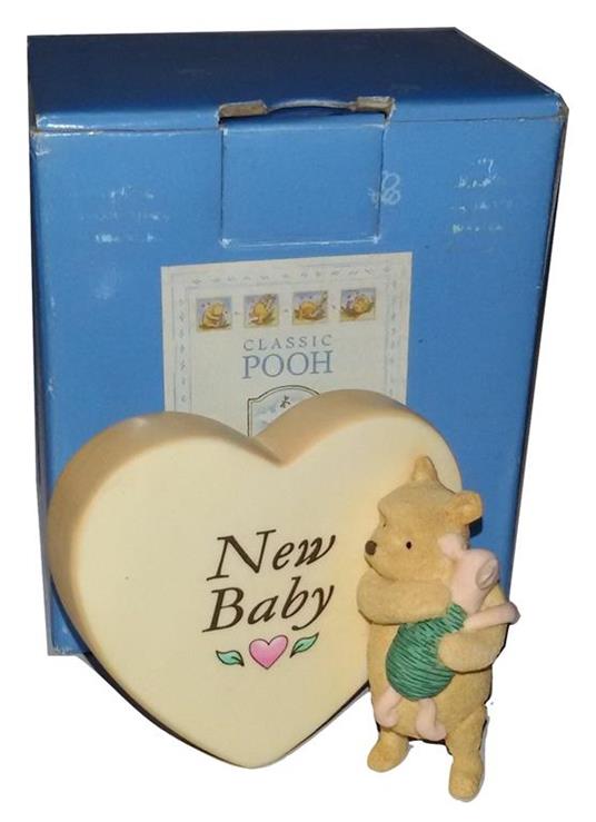 Classic Winnie New Baby Pooh e Pimpi Enesco Border Fine Arts
