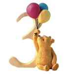 Classic Winnie Age 3 Pooh con Palloncini Numero Compleanno Enesco
