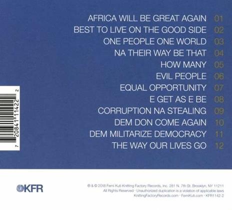 One People One World - CD Audio di Femi Kuti - 2