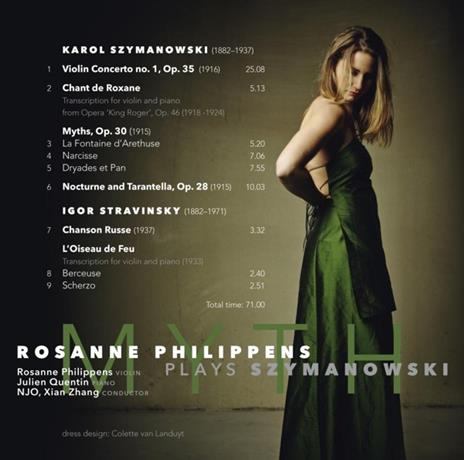 Mythes. Violin Concerto No.1 - CD Audio di Rosanne Philippens - 2