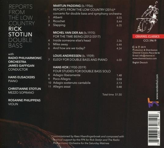 Reports From The Low Country - CD Audio di Rick Stotijn - 2