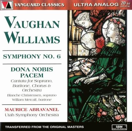 Sinfonia n.6 - CD Audio di Ralph Vaughan Williams,Maurice de Abravanel,Blanche Christensen