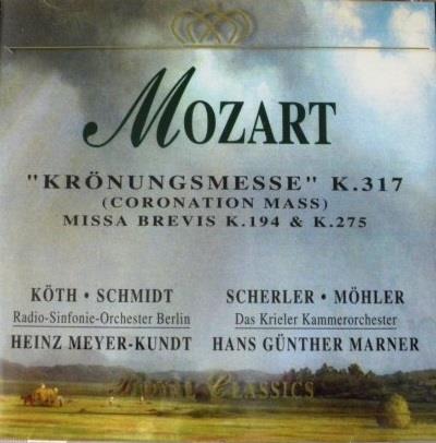 Coronation Mass - CD Audio di Wolfgang Amadeus Mozart