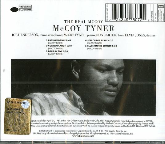 The Real McCoy (Rudy Van Gelder) - CD Audio di McCoy Tyner - 2