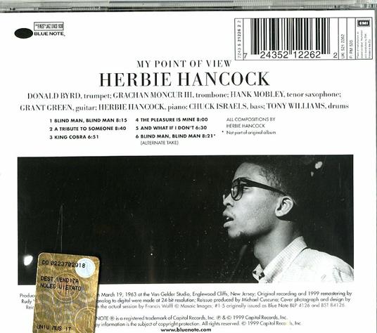 My Point of View (Rudy Van Gelder) - CD Audio di Herbie Hancock - 2