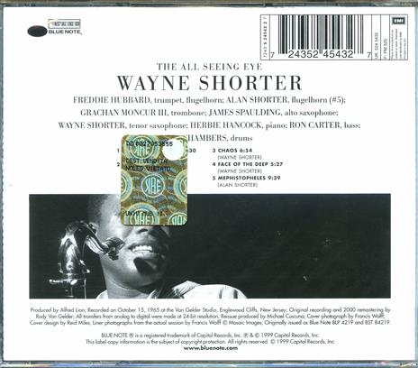 The All Seeing Eye (Rudy Van Gelder) - CD Audio di Wayne Shorter - 2