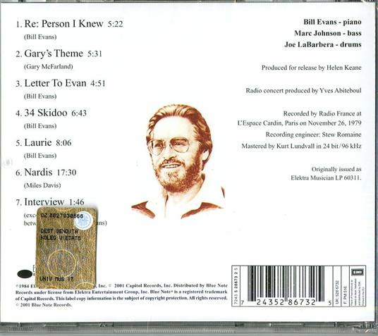 The Paris Concert Edition Two - CD Audio di Bill Evans - 2