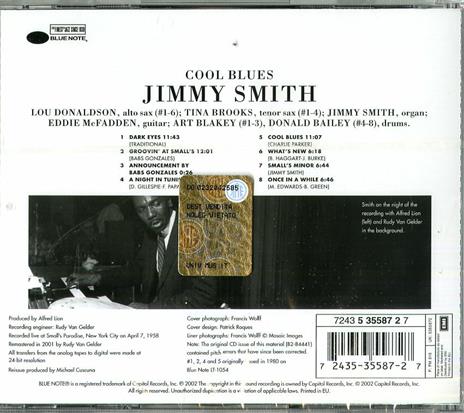 Cool Blues (Rudy Van Gelder) - CD Audio di Jimmy Smith - 2