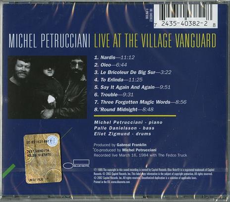 Live at the Village Vanguard - CD Audio di Michel Petrucciani - 2
