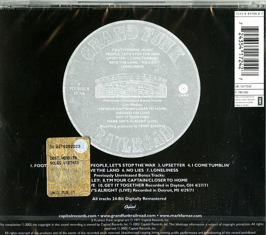 E Pluribus Funk (Remastered Edition + Bonus Tracks) - CD Audio di Grand Funk Railroad - 2