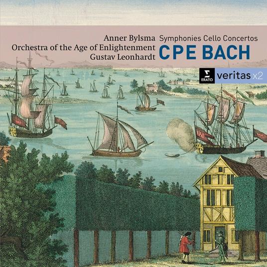 Sinfonie e Concerti per violoncello (Serie Veritas) - CD Audio di Carl Philipp Emanuel Bach,Gustav Leonhardt,Anner Bylsma,Orchestra of the Age of Enlightenment