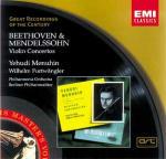Concerti per violino - CD Audio di Ludwig van Beethoven,Felix Mendelssohn-Bartholdy,Wilhelm Furtwängler,Yehudi Menuhin,Berliner Philharmoniker