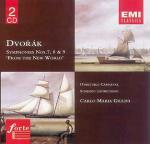 Sinfonie n.7, n.8, n.9 - Ouverture Carnival - Scherzo capriccioso - CD Audio di Antonin Dvorak,Carlo Maria Giulini,London Philharmonic Orchestra,Philharmonia Orchestra